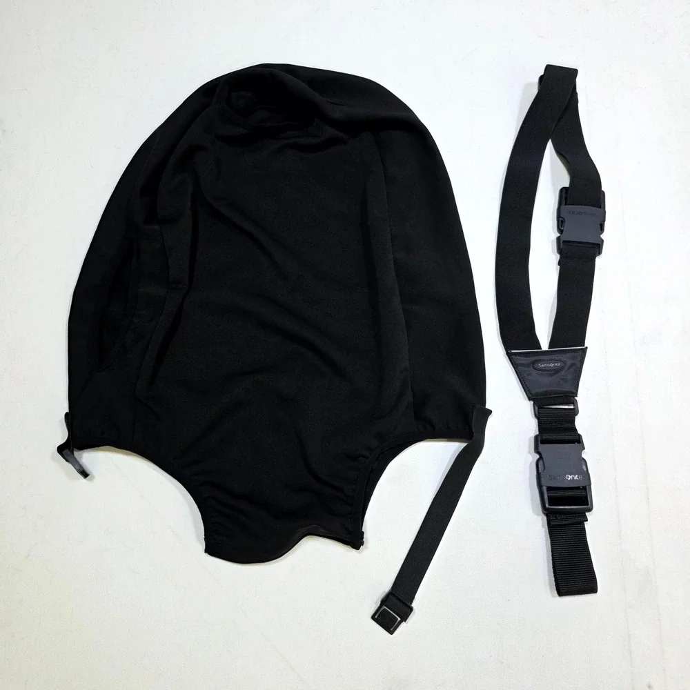 Samsonite Luggage Strap & Artone Suitcase Cover Small Black Travel Accessories
